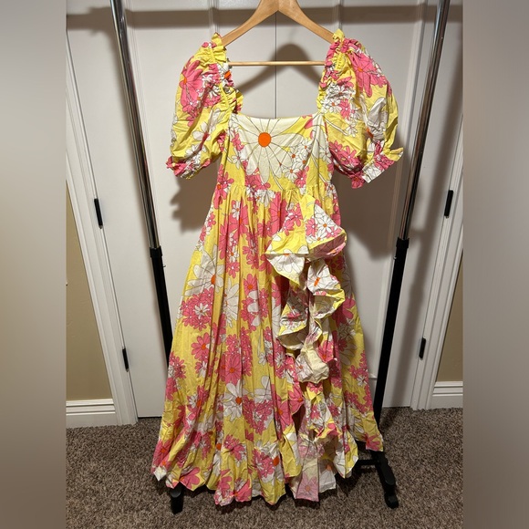 Selkie bundle! NWT La Fraise Biltmore jumpsuit and Goldie ruffle gown - Picture 6 of 8